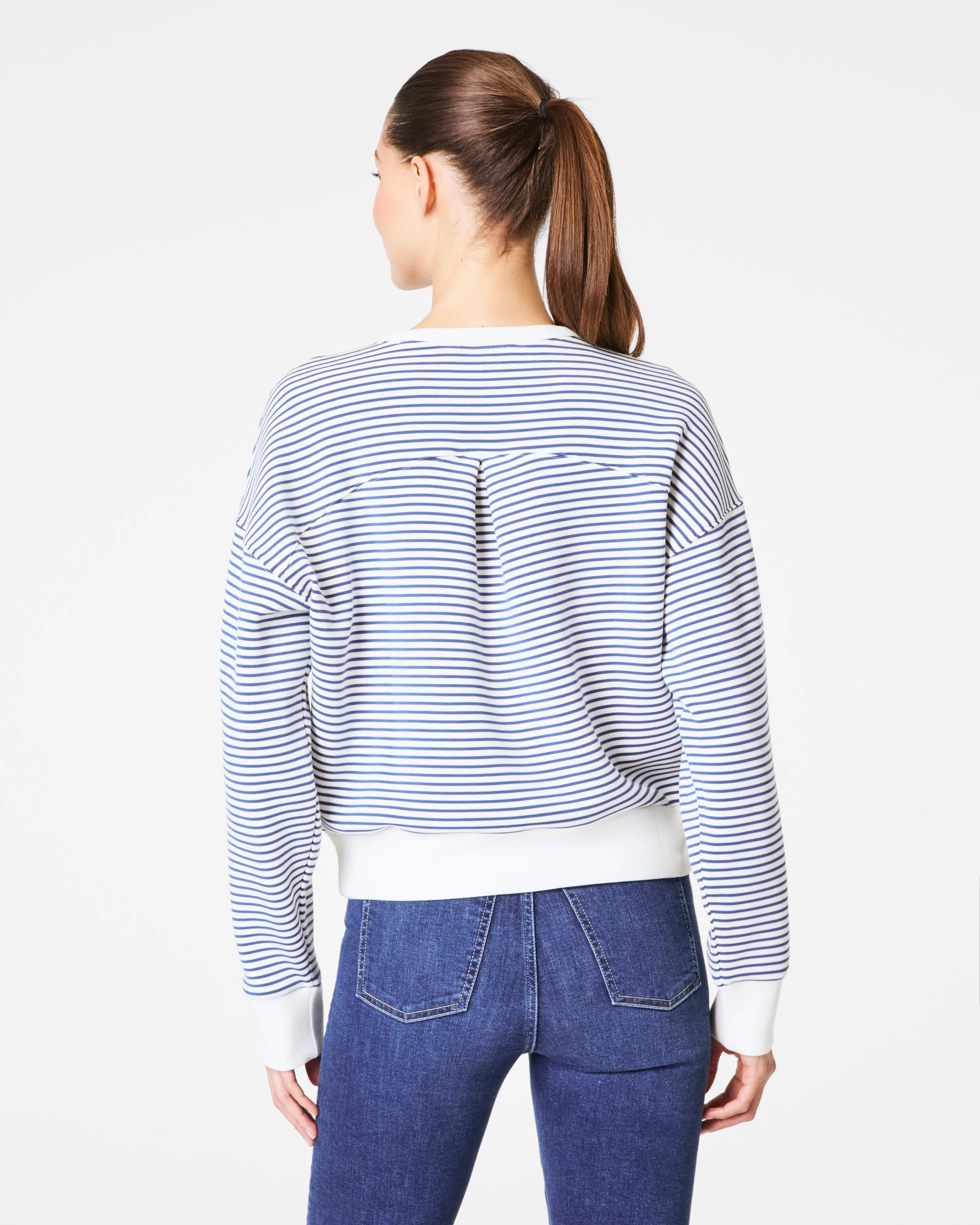 Striped Crewneck – Lightweight, Timeless Fit | SPANX | Spanx