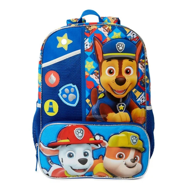 Paw Patrol Boys Pups on Duty Backpack Blue - Walmart.com | Walmart (US)