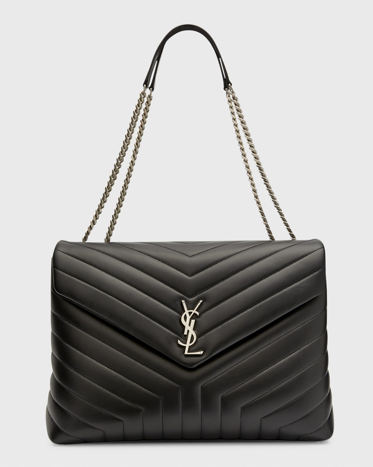 Loulou Large YSL Shoulder Bag in Quilted Leather | Neiman Marcus