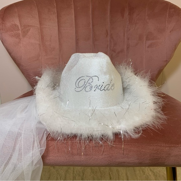 White Bride Cowgirl Hat with Vail | Poshmark