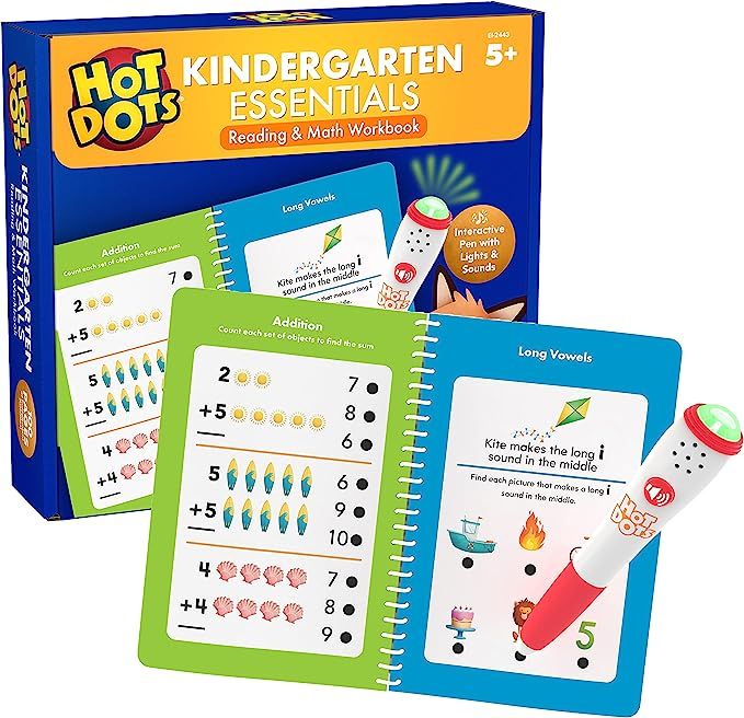 Educational Insights Hot Dots Kindergarten Workbook, Classroom Essentials, Ages 5+ | Amazon (US)