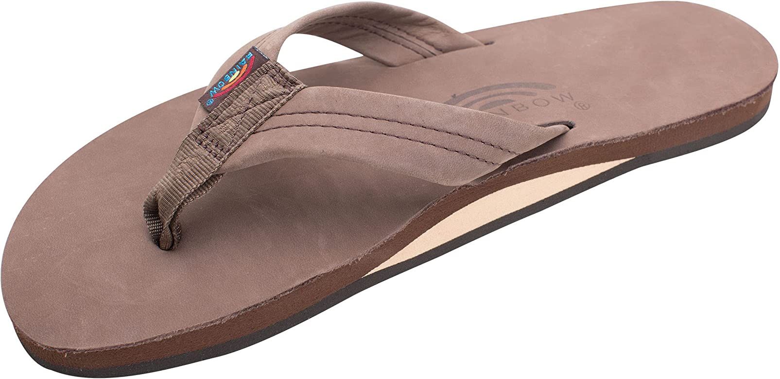 Amazon.com | Rainbow Mens Premier Single Layer Sandals size 9.5-10.5 espresso | Sandals | Amazon (US)