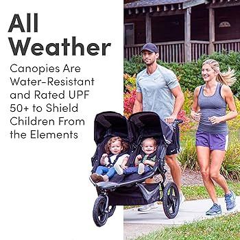 BOB Gear Revolution Flex 3.0 Duallie Double Jogging Stroller, Graphite Black | Amazon (US)