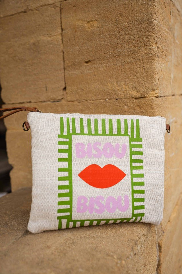Beige Bisou Bisou Pouch | Easy Clothes