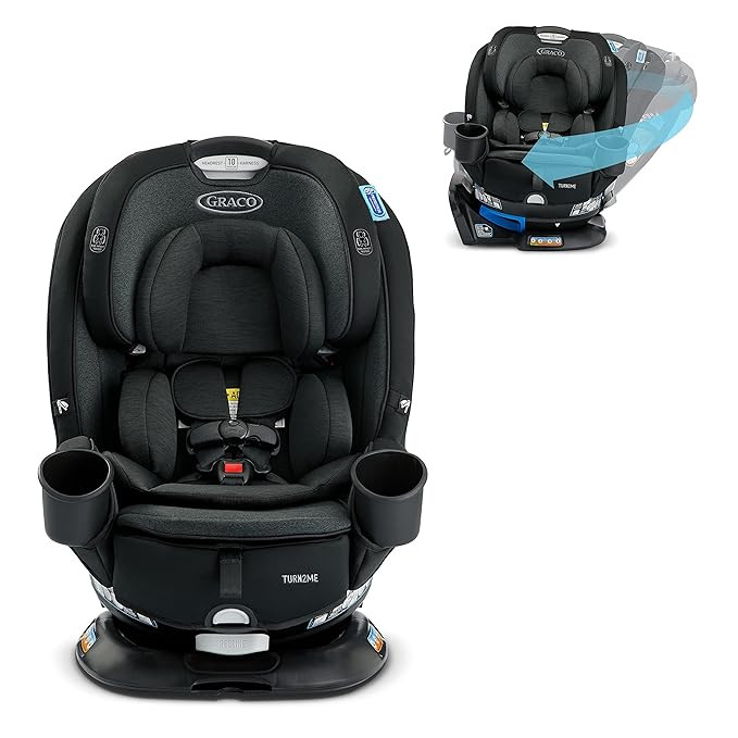 Graco Turn2Me 3-in-1 Convertible Car Seat, Rotating Seat feature, with Rear-Facing, Forward-Facin... | Amazon (US)