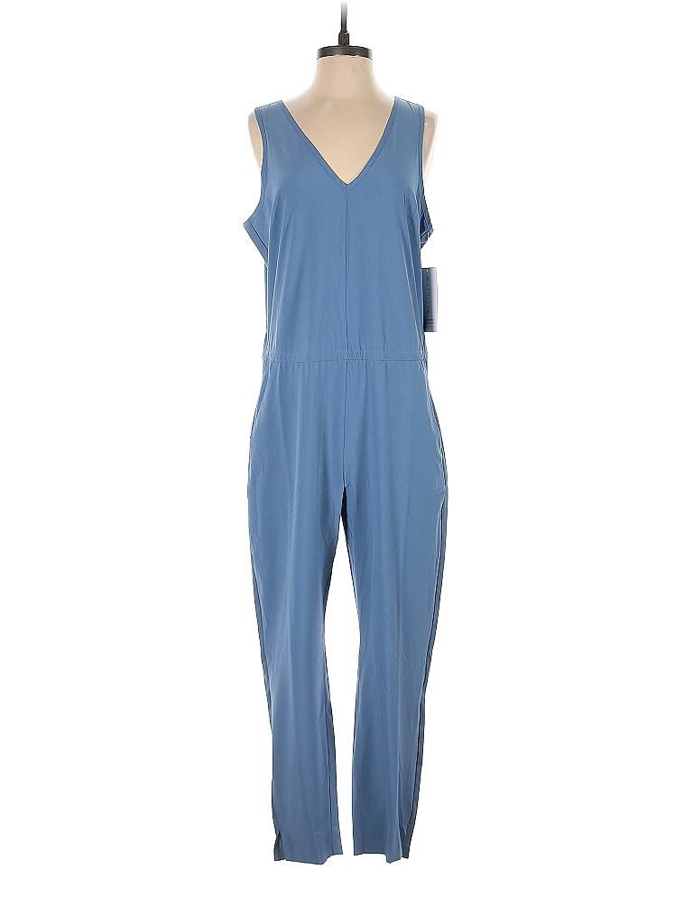 Athleta Jumpsuit: Blue Jumpsuits - Size 12 | ThredUp