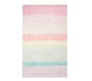 Rainbow Ombre Rug | Pottery Barn Kids
