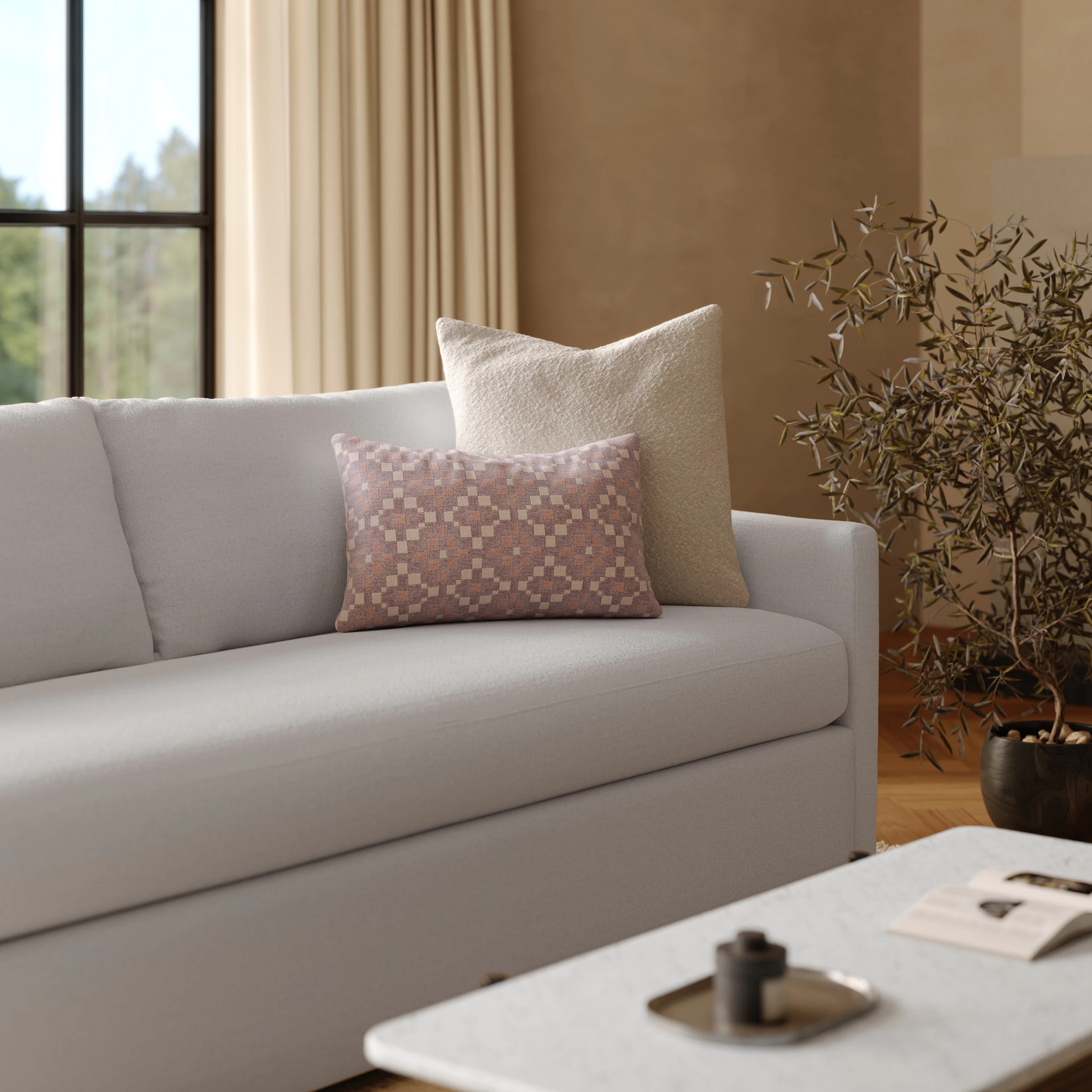 Elfin Small Pillow - Maroon Multi | Article