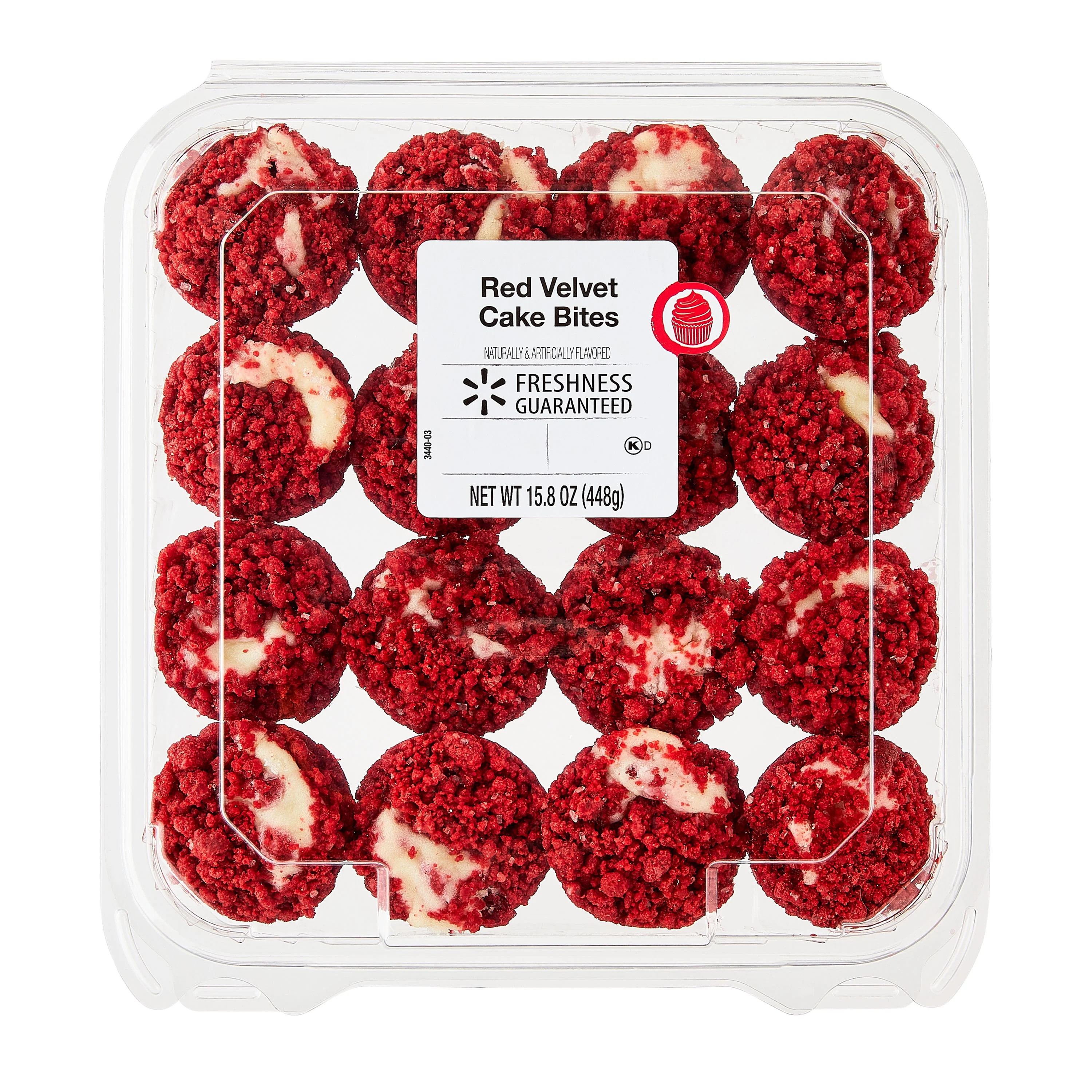 Freshness Guaranteed Red Velvet Mini Cake Bites, 15.8 oz, 16 Count (Clamshell) | Walmart (US)