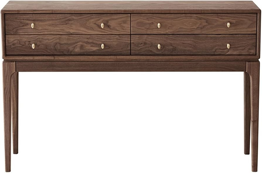 RUYICZB Solid Wood 47 Inch Wide Mid Century Modern Hallway Console Sofa Entryway Table in Walnut ... | Amazon (US)