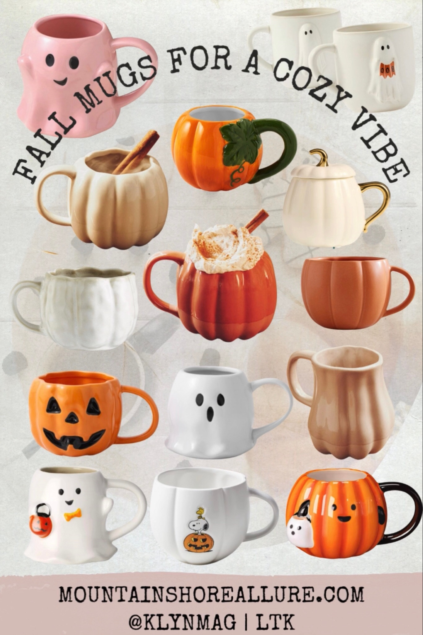 Cozy up with these adorable pumpkin and ghost mugs—just in time for fall! 🍂 Whether for hot cocoa, coffee, chili or chowder, these mugs are a must-have for the season. 🎃 


#FallDecor #HalloweenMugs #SpookySeason Halloween Pumpkin Ghost Mugs // Fun Fall Mugs for Halloween // Pumpkin and Ghost Coffee Mugs // Spooky Fall Mugs for Sale // Cute Halloween Drinkware Mug 



#LTKFallSale #LTKHome #LTKFamily