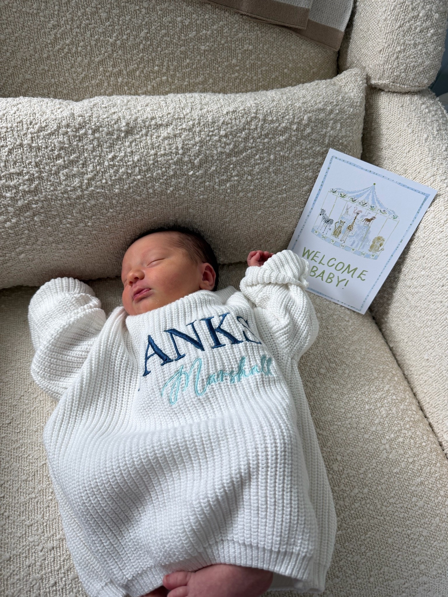 Sweet newborn details that make the best keepsakes 🤍 

Loving this personalized baby name sweater paired with watercolor monthly milestone cards for documenting every precious first year moment. 

Perfect for newborn photos, baby milestone pictures, neutral baby style, baby shower gifts, and cozy newborn outfits. These timeless watercolor milestone cards are such a beautiful way to capture monthly baby photos and memory moments. 

#NewbornPhotos #BabyMilestoneCards #MonthlyMilestones #BabyNameSweater #PersonalizedBaby #NeutralBabyStyle #NewbornOutfit #BabyKeepsakes #WatercolorDesign #BabyPhotoIdeas #FirstYearMoments #LTKbaby #BabyEssentials #NewMomFavorites

#LTKmomlife #LTKBaby #LTKKids