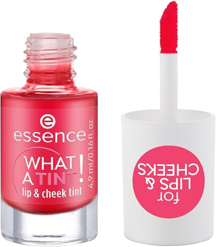 essence | What a Tint! Lip & Cheek Tint | Long-Lasting Liquid Blush & Lip Stain | Non-Sticky & Kiss-Proof | Vegan & Cruelty Free (02 | Coral Sunset) | Amazon (US)
