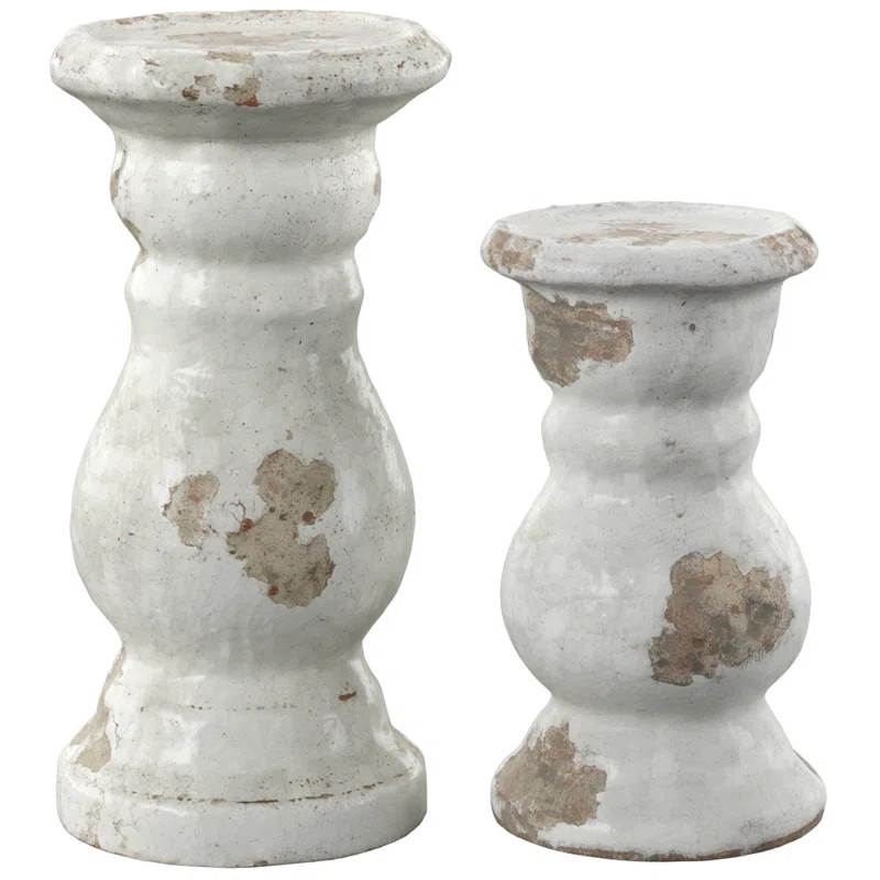 2 Piece Ceramic Candlestick Set | Wayfair North America