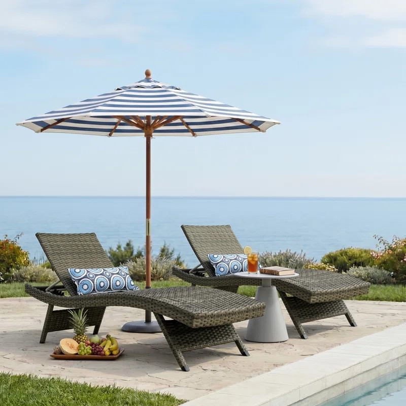 Ozellar All Weather Outdoor Wicker Chaise Lounge | Wayfair North America