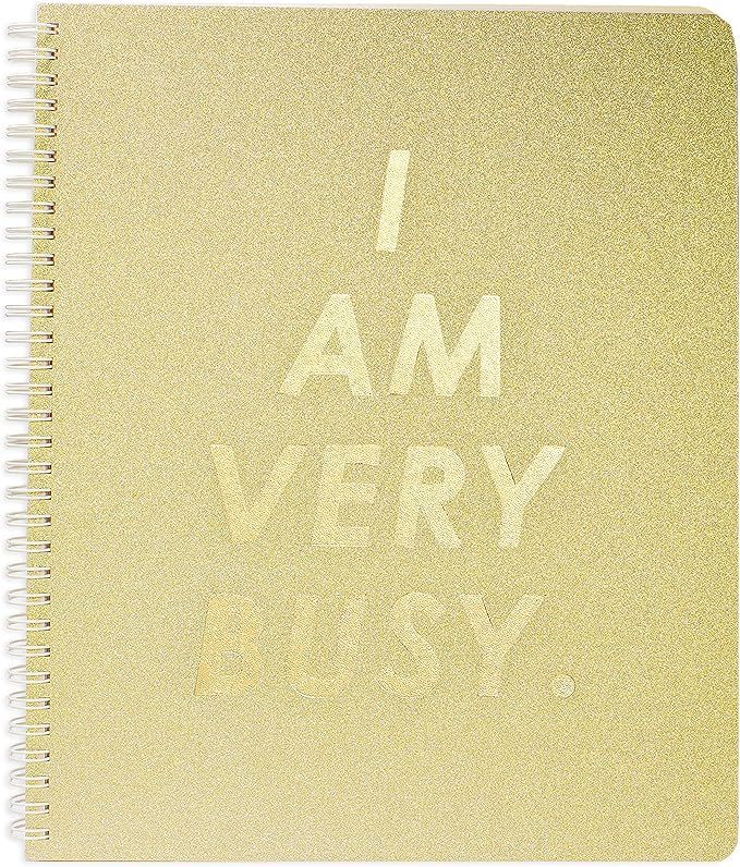 Ban.do Rough Draft Large Spiral Notebook with Saying, 11" x 9" with Pockets and 160 College Ruled... | Amazon (US)