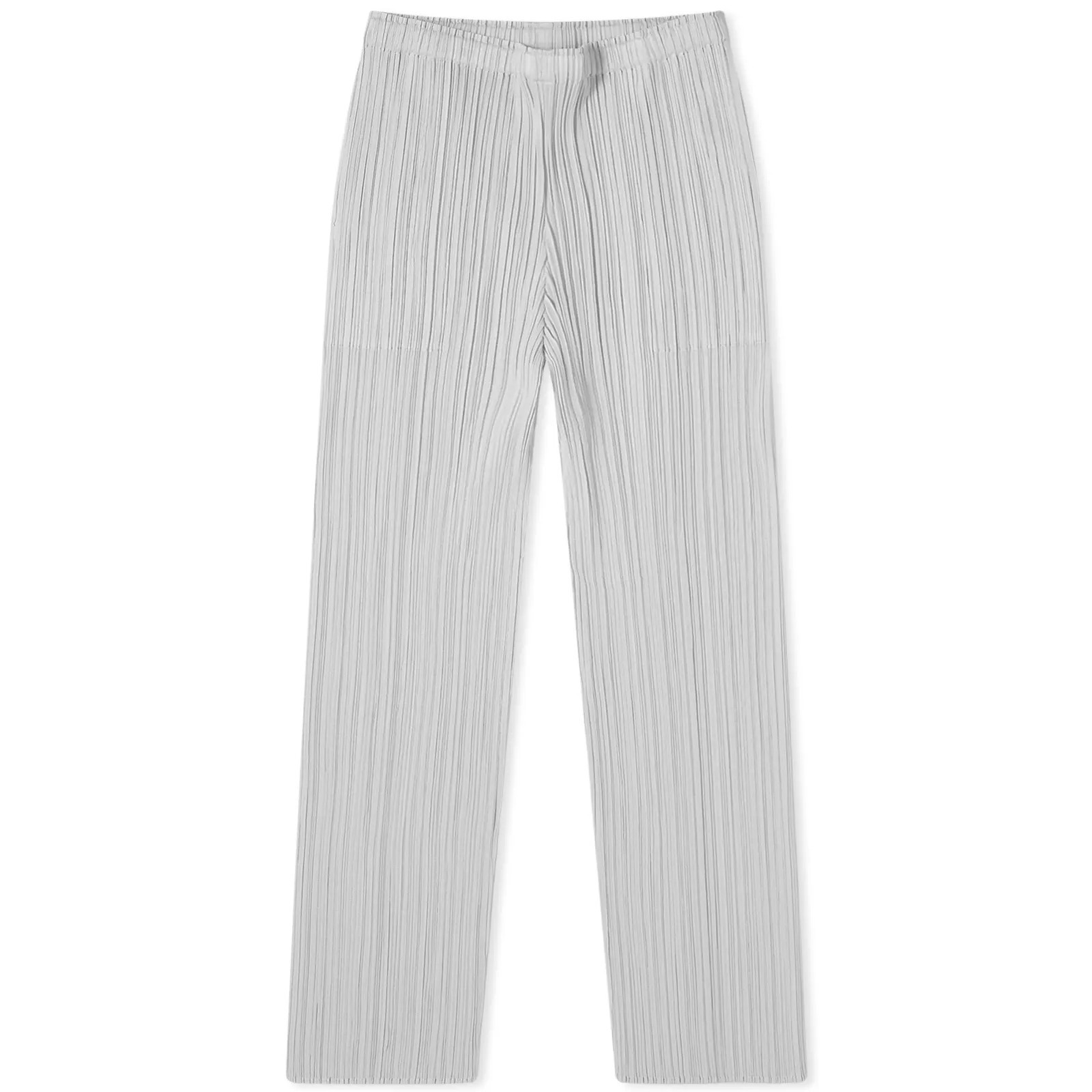 Pleats Please Issey Miyake Women's Basics Pleats Straight Trousers in Grey, Size 05 | END. Clothing