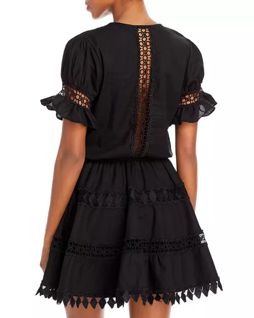 Ora Cotton Embroidered Mini Dress Swim Cover Up | Bloomingdale's (US)