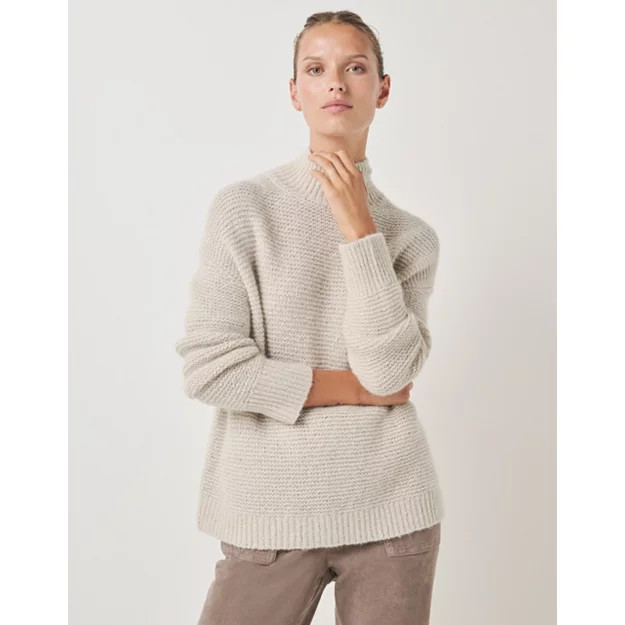 Sequin Textured Stitch Sweater with Alpaca | The White Company US