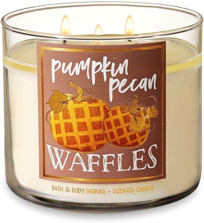 Bath and Body Works Pumpkin Pecan Waffles Candle - Large 14.5 Ounce 3-wick Limited Edition Fall P... | Amazon (US)