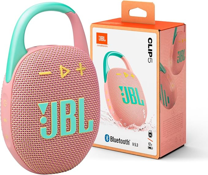 JBL Clip 5 - Ultra-Portable, Waterproof & Dustproof Bluetooth Speaker, Big Pro Sound with Punchy ... | Amazon (US)