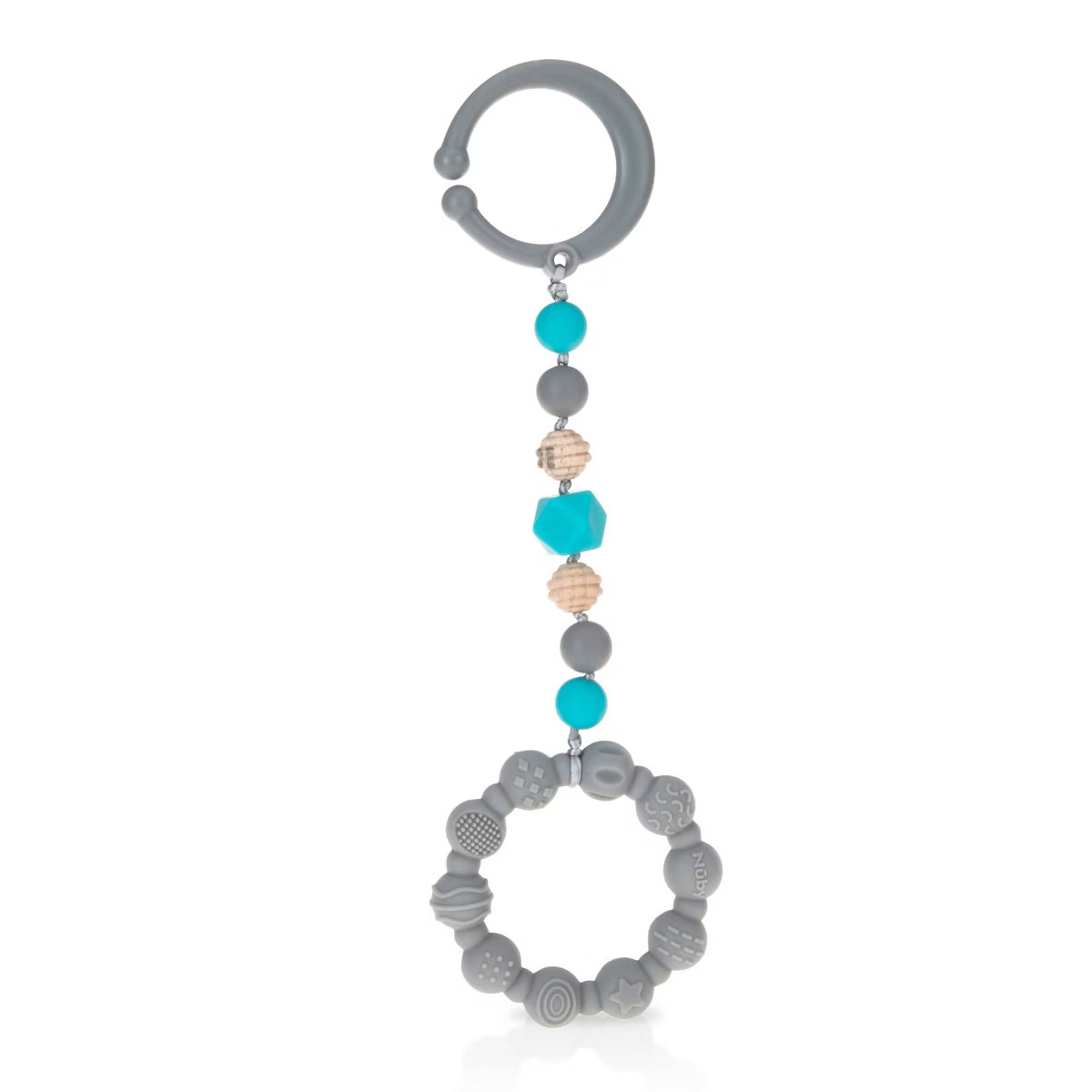 Nuby Tag-A-Long Teether - Gray | Target