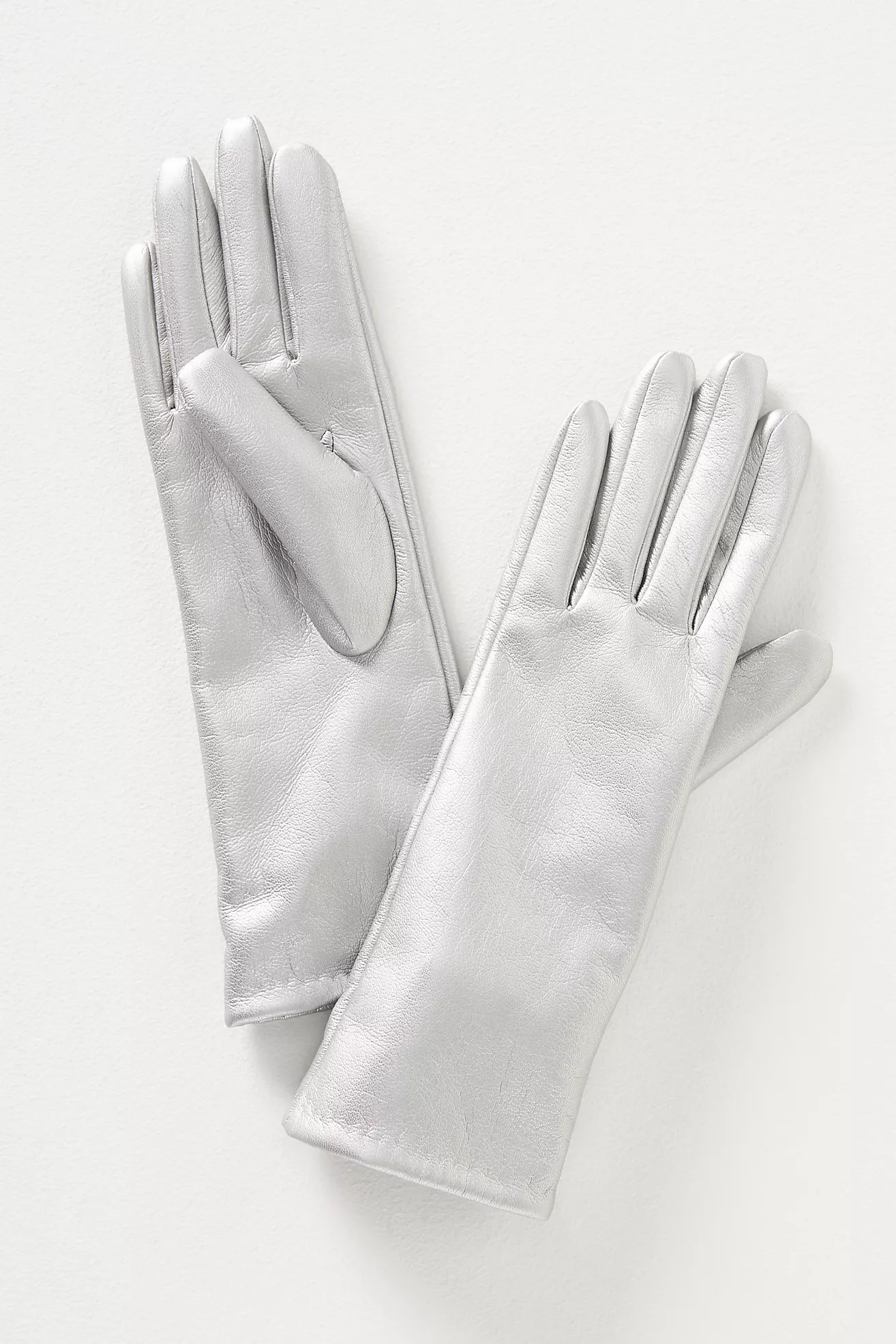 Maeve Mid-Length Faux Leather Texting Gloves | Anthropologie (US)