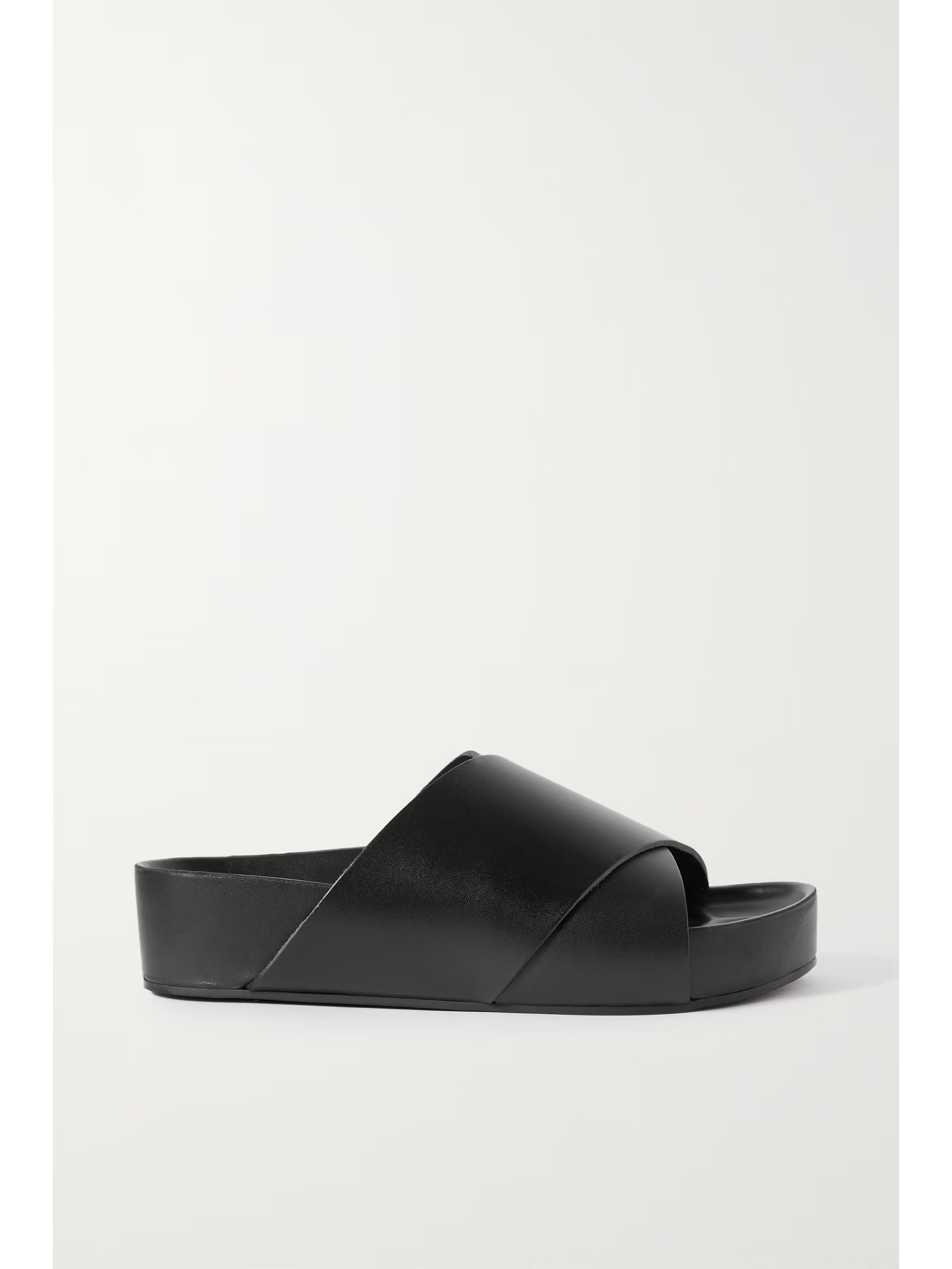 ST. AGNILeather platform slides | NET-A-PORTER APAC