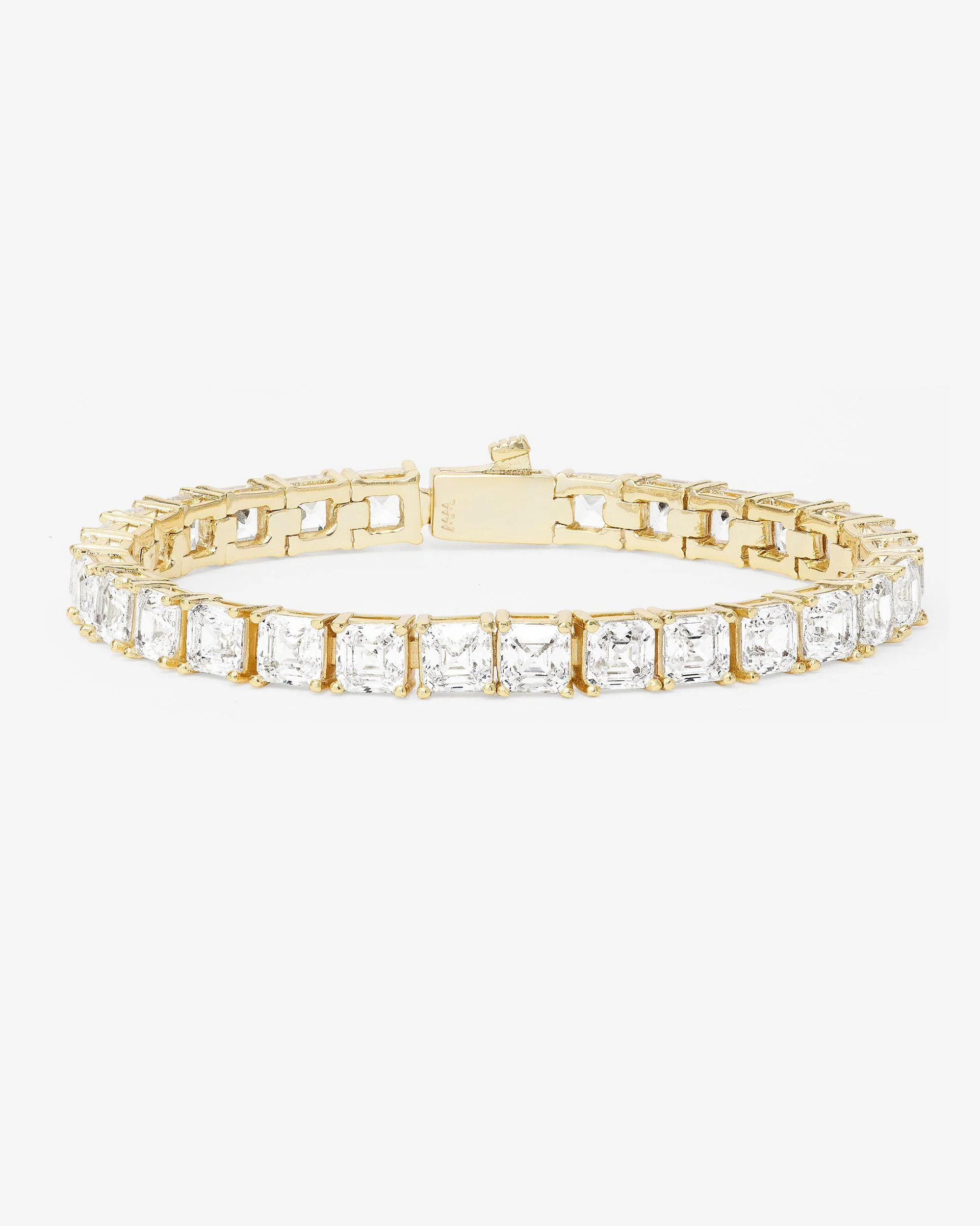 The Queen's Tennis Bracelet 5mm | Gold Simulated Diamond | Melinda Maria Jewelry