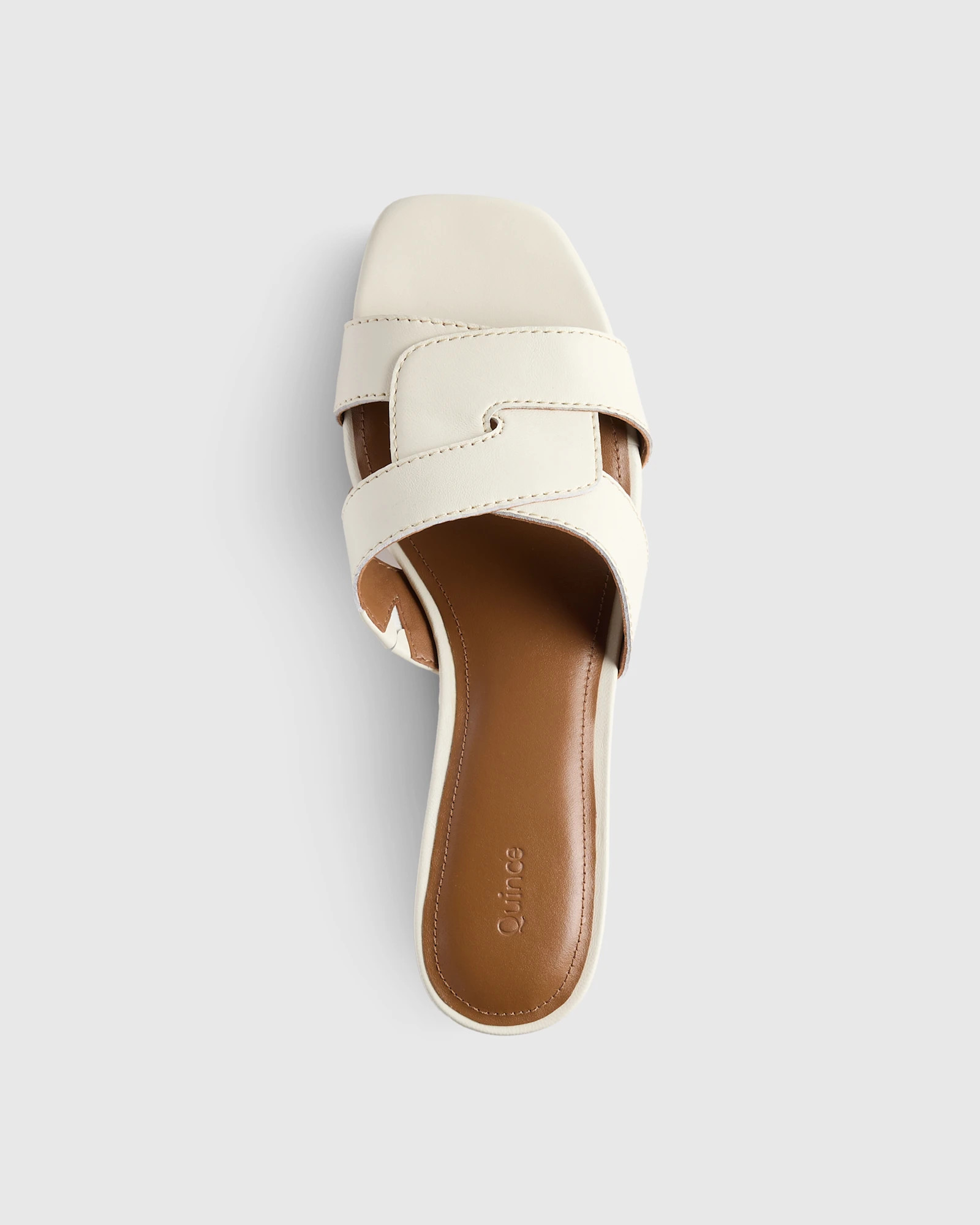 Italian Leather 35mm Wood Block Heel Mule | Quince