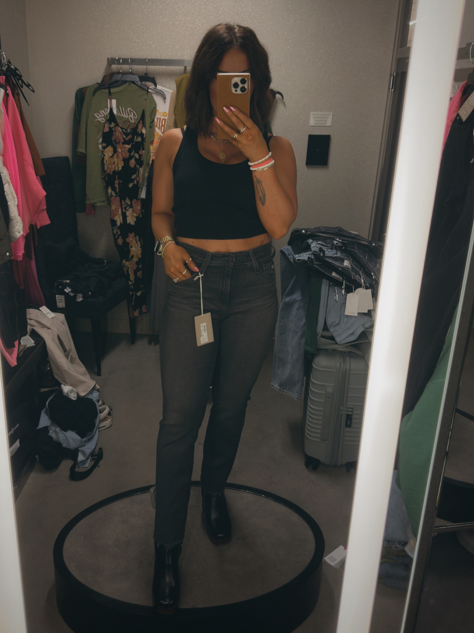 Size 27 jeans
Boots 6.5

#LTKxNSale #LTKstyletip #LTKsalealert