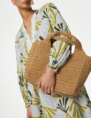 Straw Shoulder Bag | Marks & Spencer (UK)