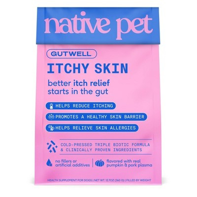 Native Pet GutWell Itchy Skin Pork Flavor Immune & Allergy Supplement with Probiotics for Dogs - 12.7oz | Target