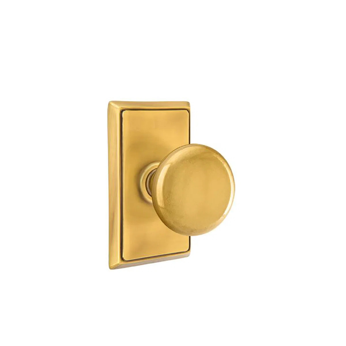 Emtek Privacy Knobset w/ Rectangular Rosette and Providence Knob | Wayfair North America