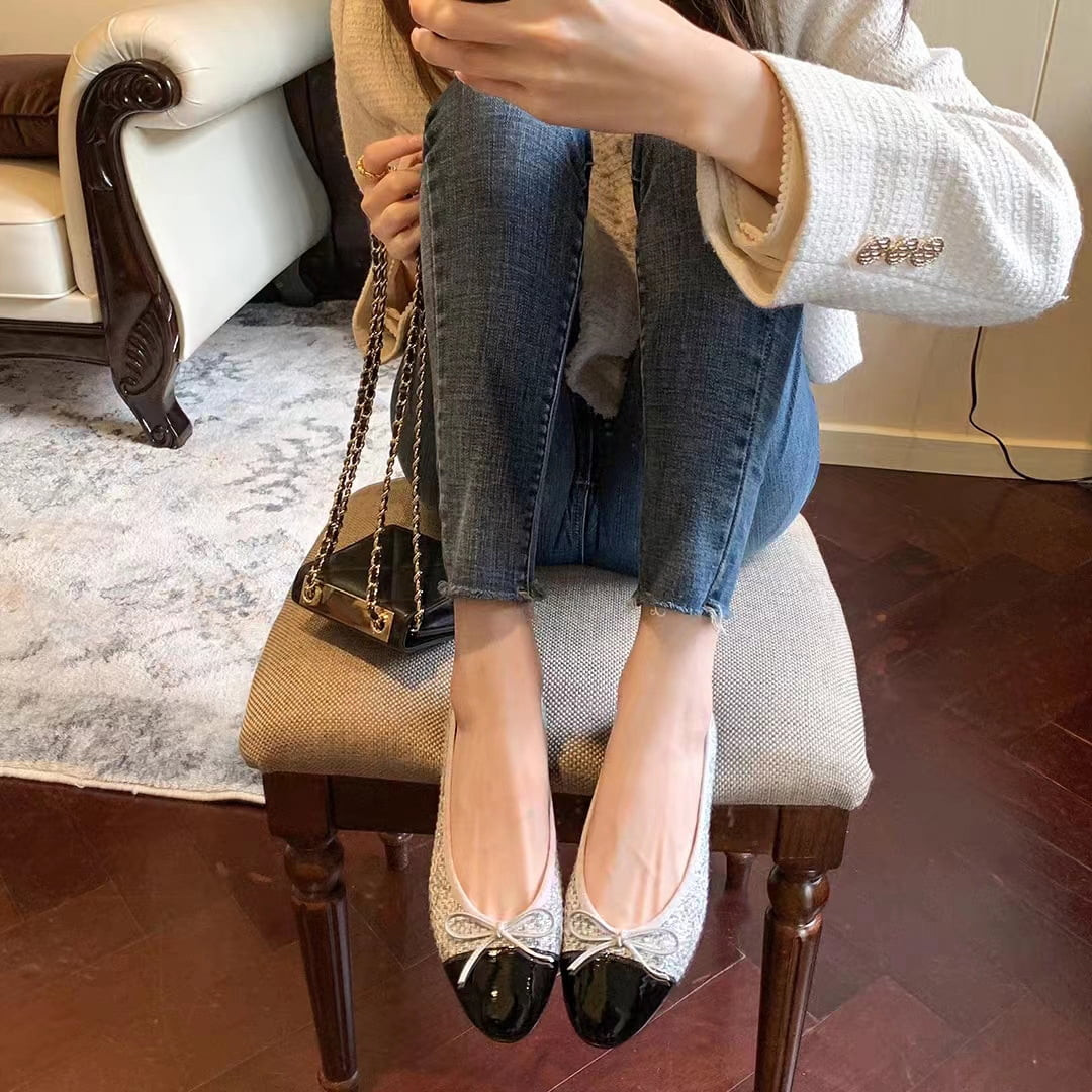 Ladies' Chic Ballet Shoes, Bow Detail, Comfortable Flats | Walmart (US)