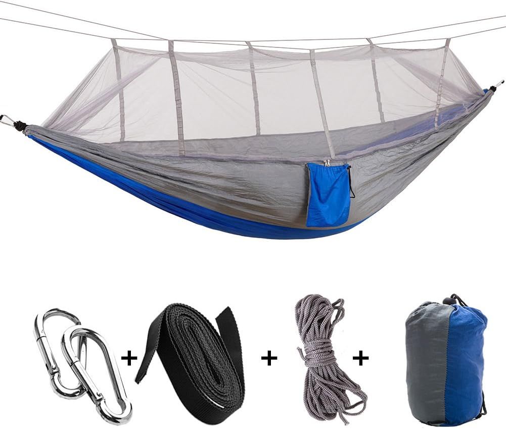 KEPEAK Camping Hammock with Mosquito Net, Single & Double Hammock Bug Net, Lightweight Nylon Port... | Amazon (US)