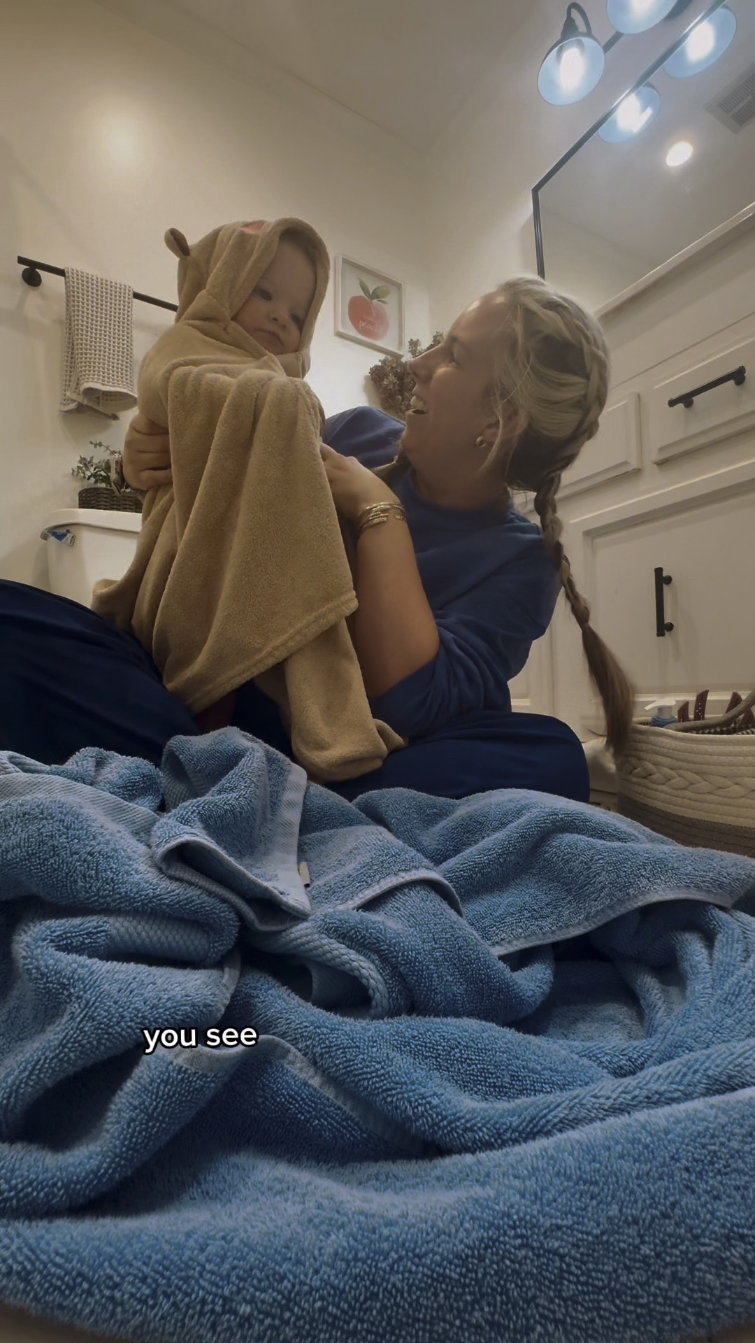 Hooded towels with snaps-- def ordering more of these! 