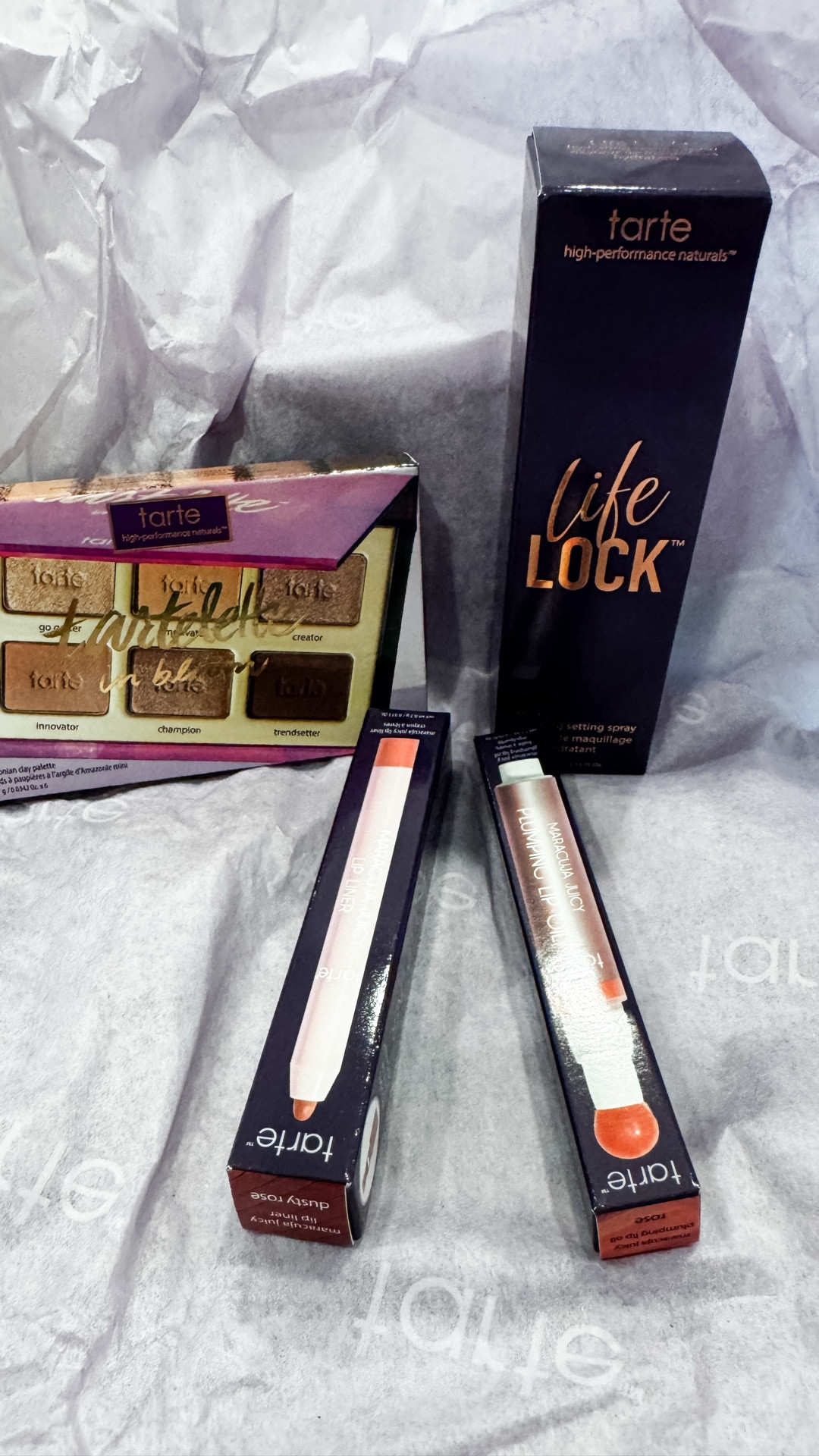I love a good Tarte sale so when they had their 4 for $32 sale recently I restocked some favorites and ordered their new lip plumping gloss. I have some travel plans coming up so I got a travel size lip liner and setting spray. I love getting my eyeshadow palettes on sale since there is usually only a couple colors I use regularly. 

#LTKselfcare #LTKmomlife #LTKBeauty