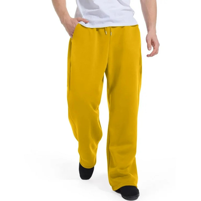 BOMYJESK Sweatpants for Men Casual Fleece Elastic Waist Pants Fall Clothes 2025 Trendy Drawstring... | Walmart (US)