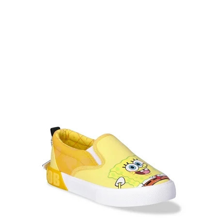 SpongeBob SquarePants Little & Big Boys Slip On Sneakers | Walmart (US)