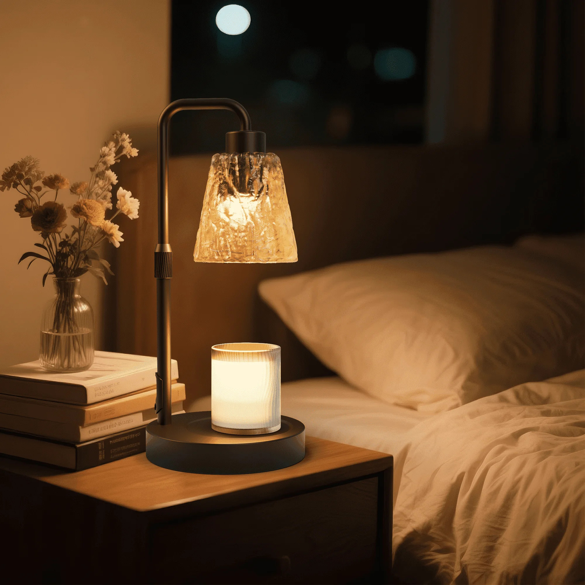 Homechoose  Dimmer Wax Warmer Lamp, 50W Adjustable Height Candle Warmer with 2/4/8/10H Timer, 10-... | Walmart (US)