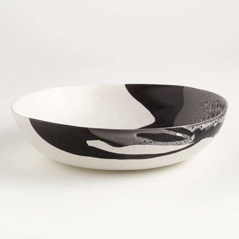 Stella Black Serving Bowl + Reviews | Crate & Barrel | Crate & Barrel