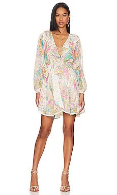 SPELL Lei Lei Frill Play Dress in Cream Floral from Revolve.com | Revolve Clothing (Global)