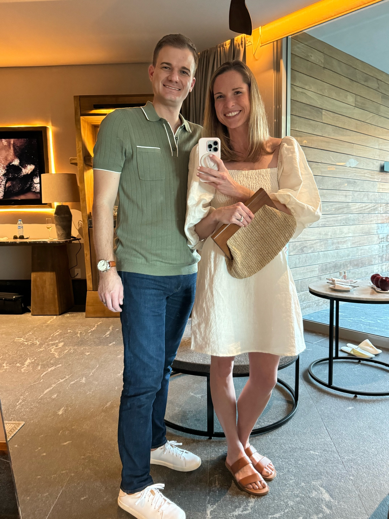 Tuckernuck dress on super sale! High quality linen dress - I’m wearing a small! 

Clutch is old express but linked a similar one only $39.50!

#LTKsalealert #LTKSpringSale #LTKtravel