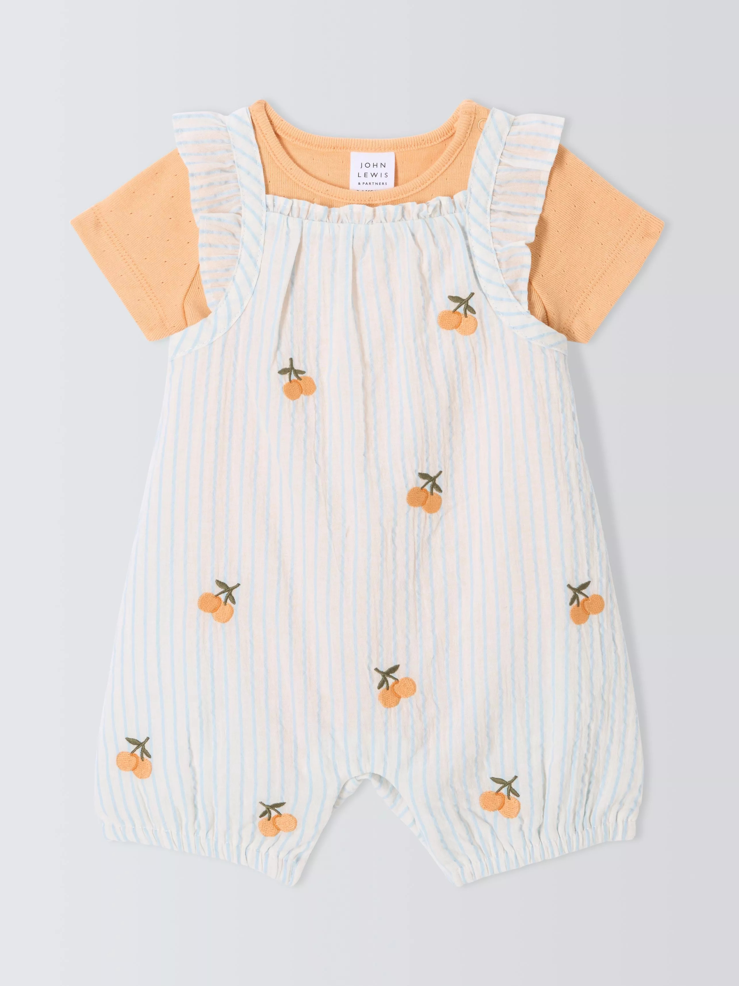 John LewisBaby Oranges Romper and T-Shirt Set, Multi | John Lewis (UK)