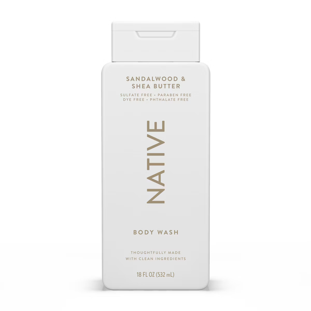 Native Body Wash for Men & Women - Sandalwood & Shea Butter - Sulfate Free - 18 fl oz | Target