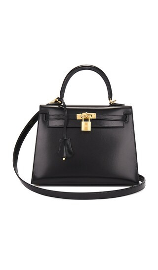 Hermes B Stamp Kelly 25 Handbag in Black | Revolve Clothing (Global)