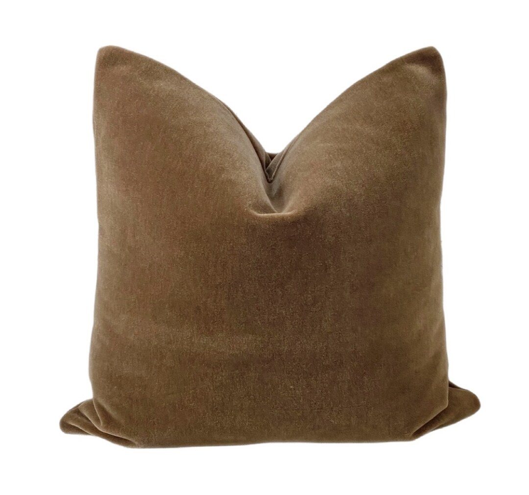 SMALL LUMBAR Scalamandre Medium Brown Pillow Cover, Mohair Pillow Cover Both Sides
Analyze listin... | Etsy (US)