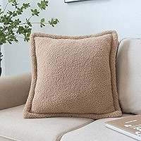 VANNCIO Soft Fluffy Sherpa Throw Pillow Cover Solid Faux Fur Decorative Pillowcase Plush Textured Sh | Amazon (US)