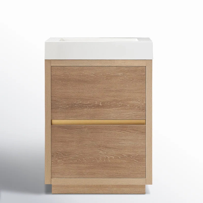 Beira 24'' Single Bathroom Vanity with Composite Top | Wayfair North America